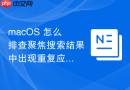 macos 怎么排查聚焦搜索结果中出现重复应用图标的混乱故障