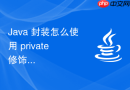 Java 封装怎么使用 private 修饰符隐藏对象的内部状态与实现细节