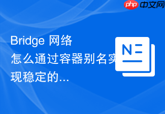 bridge 网络怎么通过容器别名实现稳定的服务发现