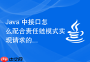 java 中接口怎么配合责任链模式实现请求的动态拦截处理