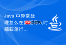 Java 中异常处理怎么在数据导入时捕获单行错误并继续执行