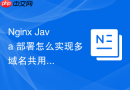 nginx java 部署怎么实现多域名共用同一个后端服务集群