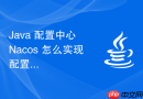 Java 配置中心 Nacos 怎么实现配置的动态刷新与推送