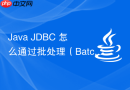 java jdbc 怎么通过批处理(batch processing)机制高效执行大批量数据插入