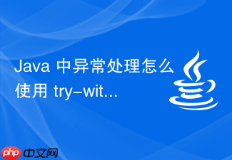 java 中异常处理怎么使用 try-with-resources 优雅关闭流资源
