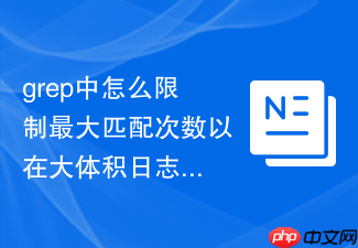 grep中怎么限制最大匹配次数以在大体积日志中快速获取首条错误