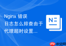 nginx 错误日志怎么排查由于代理超时设置不当导致的终端报错
