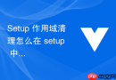 setup 作用域清理怎么在 setup 中使用 effectscope 统一管理多个副作用生命周期