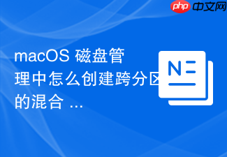 macos 磁盘管理中怎么创建跨分区的混合 raid 阵列卷