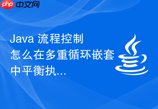 java 流程控制怎么在多重循环嵌套中平衡执行效率与可读性