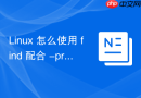 linux 怎么使用 find 配合 -prune 排除特定子目录