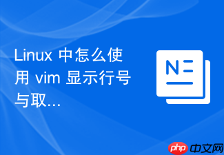 linux 中怎么使用 vim 显示行号与取消行号