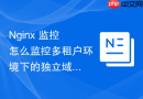 nginx 监控怎么监控多租户环境下的独立域名流量与性能