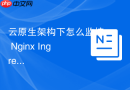 云原生架构下怎么监控 nginx ingress 的核心性能指标与丢包率