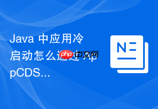 java 中应用冷启动怎么通过 appcds 类数据共享技术加速启动