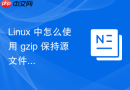 linux 中怎么使用 gzip 保持源文件不删除进行压缩