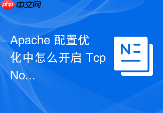 apache 配置优化中怎么开启 tcpnodelay 配合大文件发送