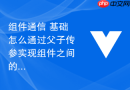 组件通信 基础怎么通过父子传参实现组件之间的数据交互与状态同步