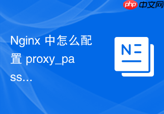 nginx 中怎么配置 proxy_pass 实现处理各种常见网络异常的兜底代理