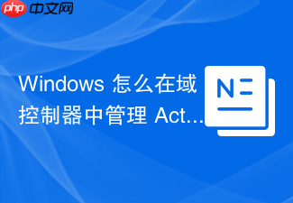 windows 怎么在域控制器中管理 active directory 架构扩展