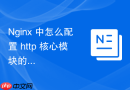 nginx 中怎么配置 http 核心模块的基本参数与默认类型