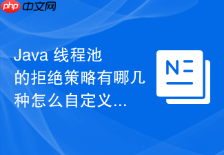 java 线程池的拒绝策略有哪几种怎么自定义扩展