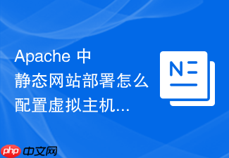apache 中静态网站部署怎么配置虚拟主机实现多站点管理