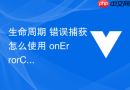 生命周期 错误捕获怎么使用 onerrorcaptured 钩子捕获子孙组件抛出的运行时异常