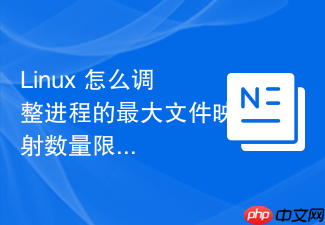 linux 怎么调整进程的最大文件映射数量限制