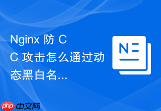 nginx 防 cc 攻击怎么通过动态黑白名单机制实现自动化运维