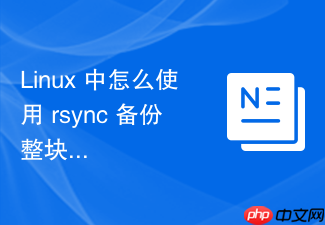 linux 中怎么使用 rsync 备份整块系统分区数据