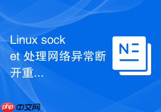 linux socket 处理网络异常断开重连逻辑