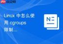 linux 中怎么使用 cgroups 限制进程的资源使用