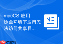 macos 应用沙盒环境下应用无法访问共享目录原因