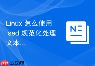 linux 怎么使用 sed 规范化处理文本中的标点符号