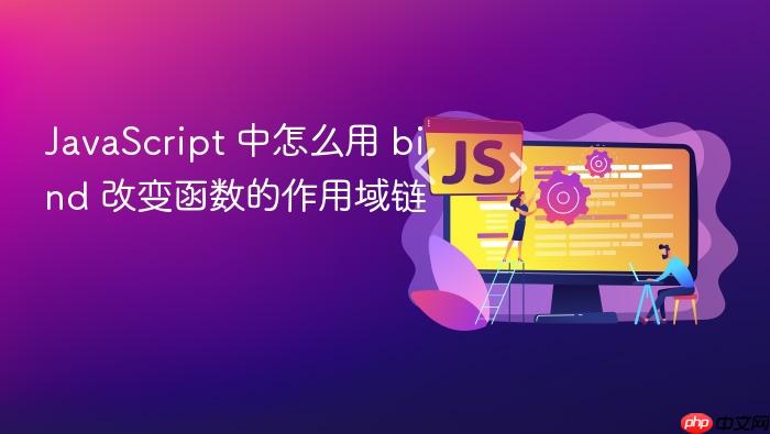 javascript 中怎么用 bind 改变函数的作用域链