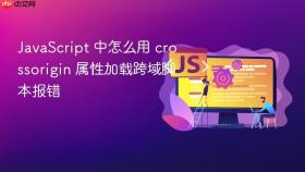 javascript 中怎么用 crossorigin 属性加载跨域脚本报错