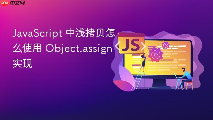 javascript 中浅拷贝怎么使用 object.assign 实现