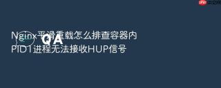 Nginx平滑重载怎么排查容器内PID1进程无法接收HUP信号