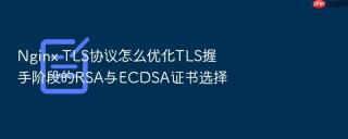 Nginx TLS协议怎么优化TLS握手阶段的RSA与ECDSA证书选择