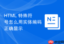 HTML 特殊符号怎么用实体编码正确显示