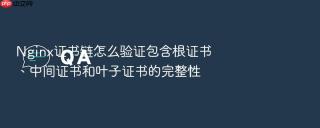 Nginx证书链怎么验证包含根证书、中间证书和叶子证书的完整性