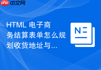 html 电子商务结算表单怎么规划收货地址与支付方式