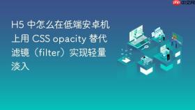 h5 中怎么在低端安卓机上用 css opacity 替代滤镜(filter)实现轻量淡入