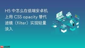 H5 中怎么在低端安卓机上用 CSS opacity 替代滤镜（filter）实现轻量淡入