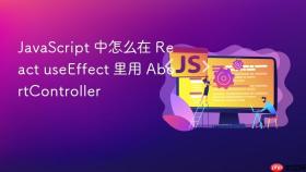 javascript 中怎么在 react useeffect 里用 abortcontroller