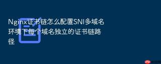 nginx证书链怎么配置sni多域名环境下每个域名独立的证书链路径