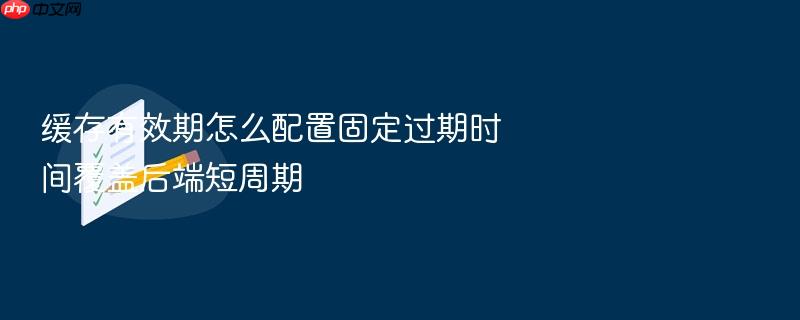 缓存有效期怎么配置固定过期时间覆盖后端短周期