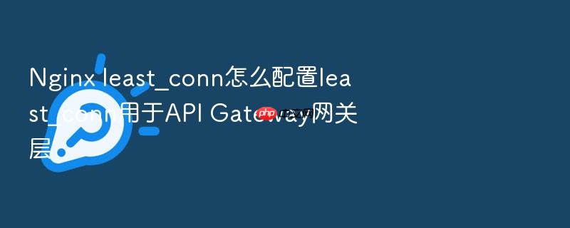 nginx least_conn怎么配置least_conn用于api gateway网关层