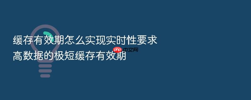 缓存有效期怎么实现实时性要求高数据的极短缓存有效期